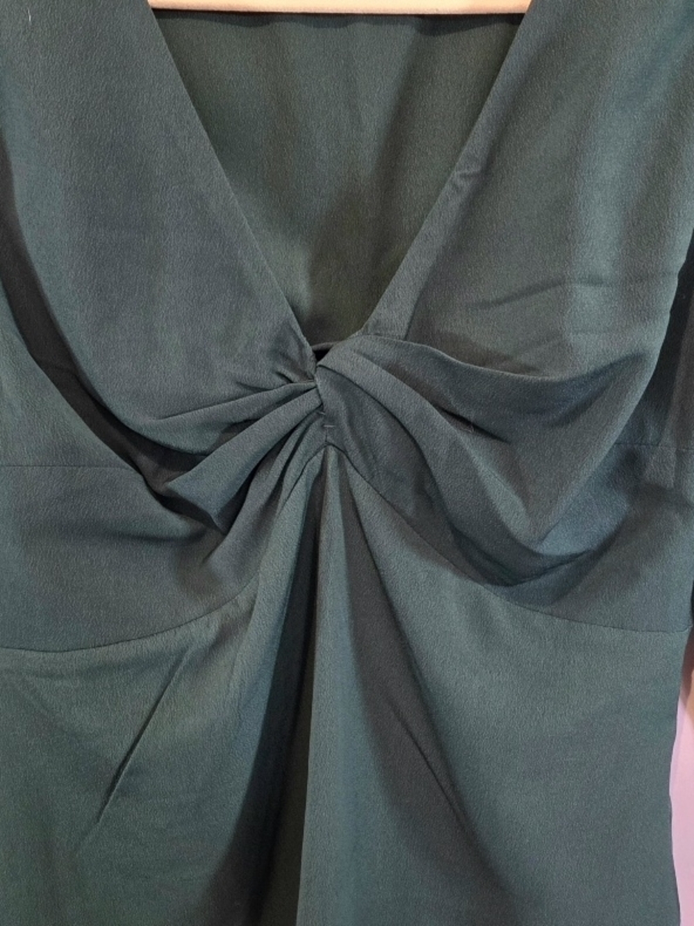 Abercrombie & Fitch Cottagecore Girlhoodcore Peplum Feminine Green Blouse Size M - Picture 4 of 6